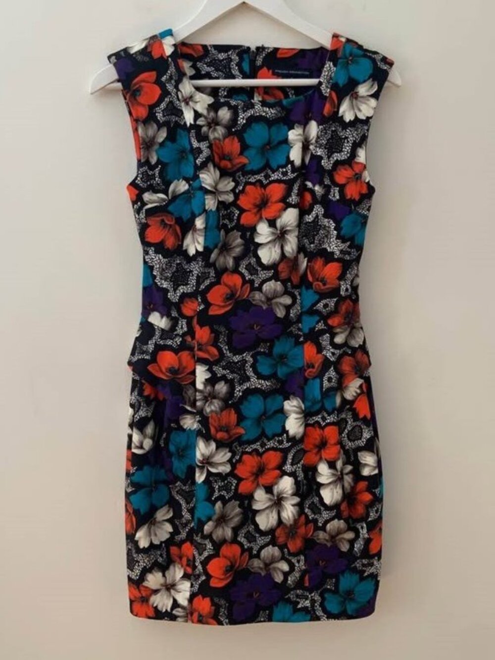 NWOT French Connection Cotton Floral Sleeveless Dress